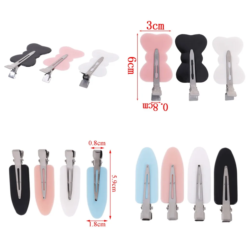 3 шт./4 шт. женские разноцветные заколки для волос без изгиба женщин и девушек