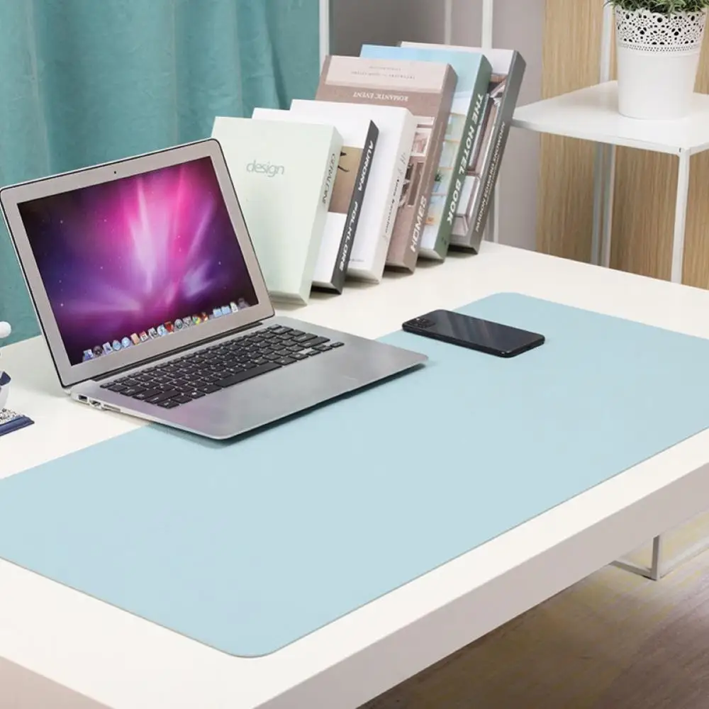 

Double-sided Waterproof Portable Faux Leather Mouse Pad Desktop Mat Table Cover