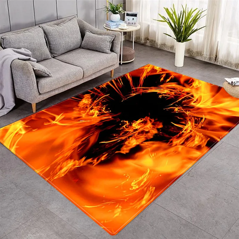 

Flame Guitar Pattern 3D Printing Carpets for living Room Bedroom Decor Carpet Modern Nordic Home Floor Mat Kids play Area Rugs