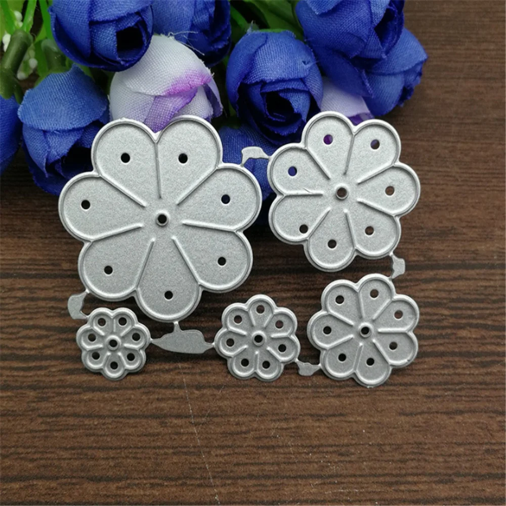 5 шт. трафареты для резки металла в виде цветов скрапбукинга | Дом и сад