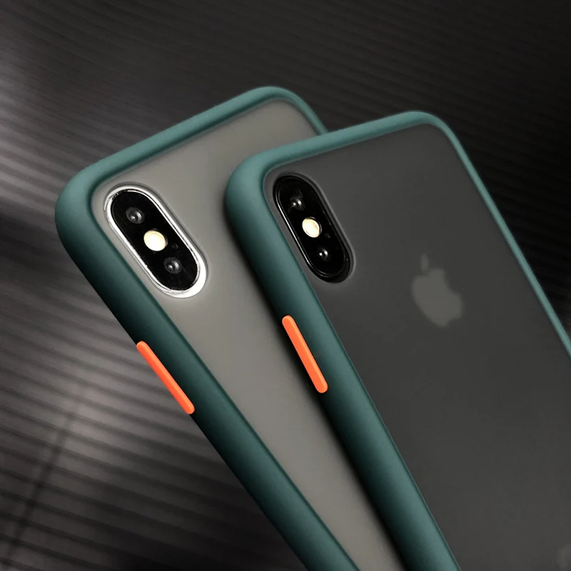Чехол для телефона iPhone 11 Pro Max X XR XS 7 8 Plus SE роскошный жесткий матовый чехол из
