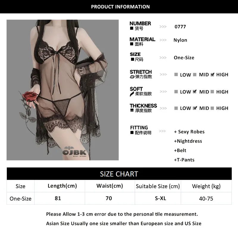 

Lace Loose Full Slips Lingerie for Women Sleepwear Boudoir Outfits Open Front See Through Nightgown Chemise V Neck Plus Size New