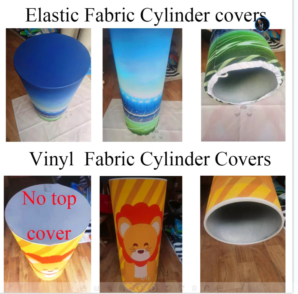 

Round circle background baby shower backdrop magic Fantasy Forest moon birthday party decor elastic 3 cylinder covers YY-300