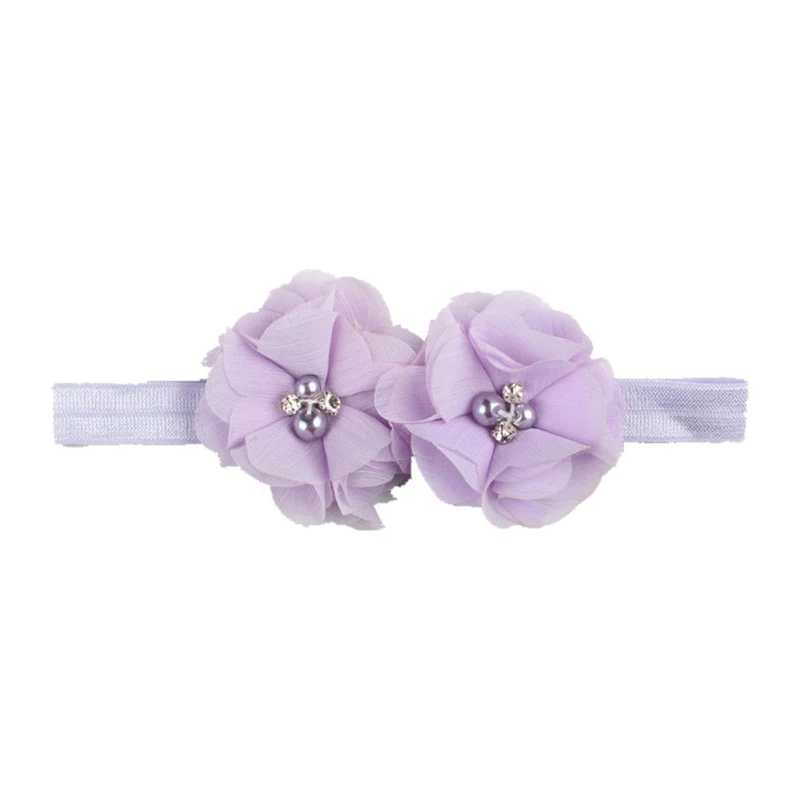 Cute Baby Girls Flower Nylon Headband Newborn Toddler Knot Elastic Pearl Turban Headwraps Kids Princess Hair Accessories Gifts | Детская