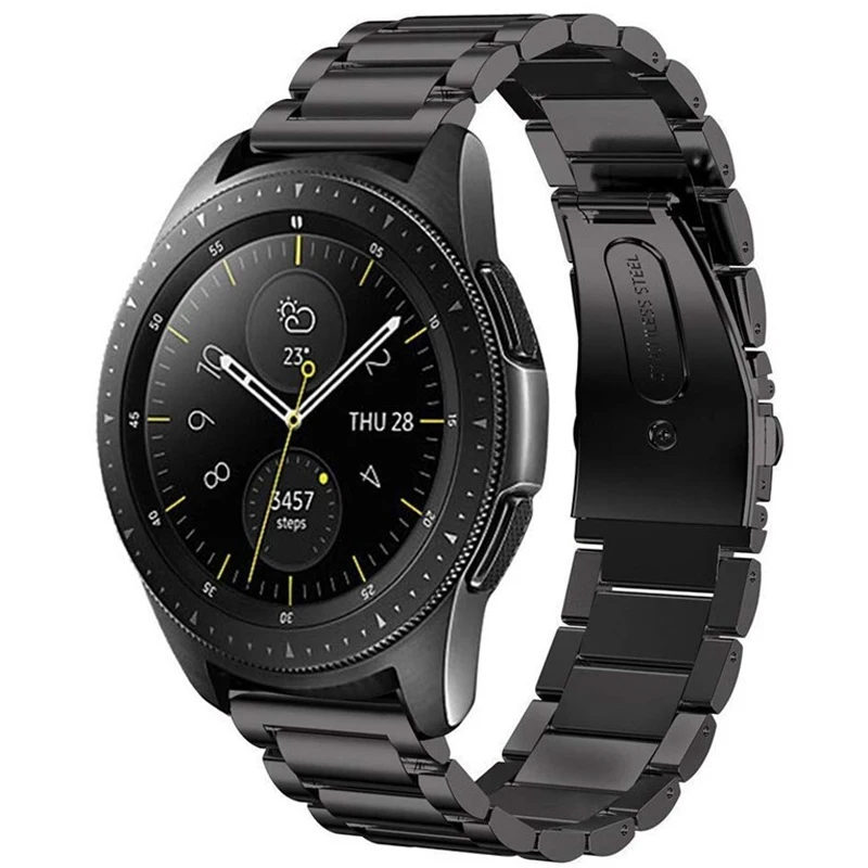 Смарт браслет для Samsung Galaxy Watch 3 45 мм 46 ремешок из нержавеющей стали Gear S3 Classic/Frontier