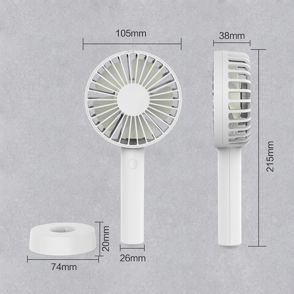 

Mini Fan Portable for Fan Handheld USB Rechargeable Fan Appliances Desktop Air Cooler Outdoor Travel Mute Hand Radiator