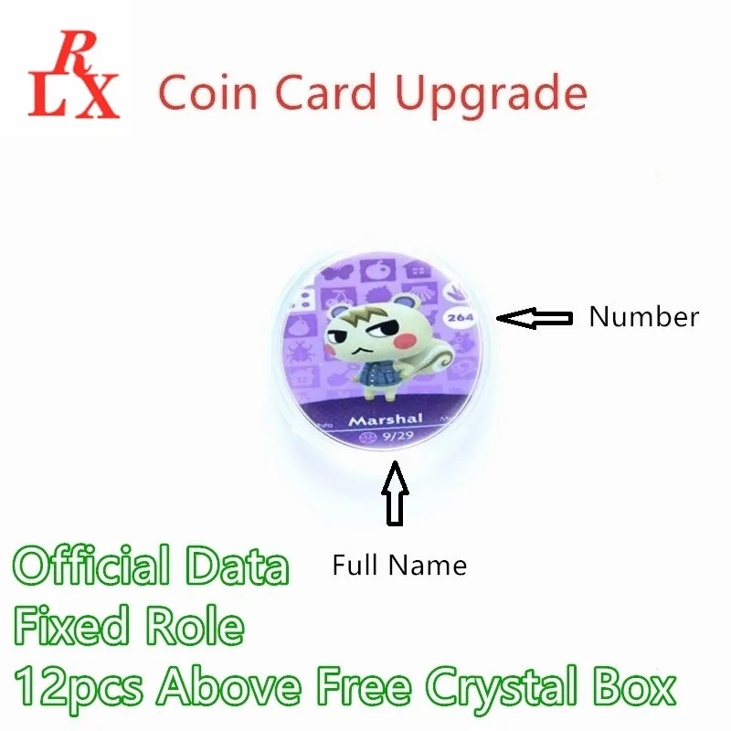 

Selected Hot Popular 24Pcs Animal Croxxing Villagers ACNH Ntag215 Circular Coin Game Card NS Switch Wii U 3DS Free Shipping