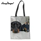 Женская тканевая сумка-тоут, многоразовый тканевый принт 