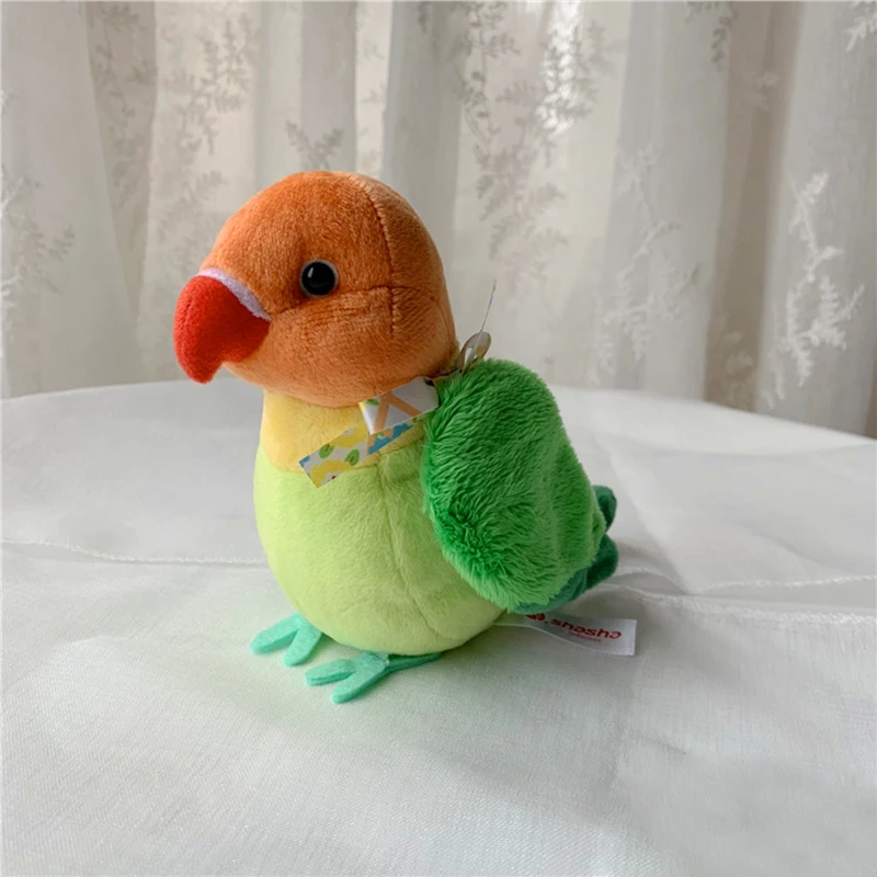 14cm Cockatiel Plush Toys Soft Real Life Budgie Lovebird Stuffed Animals Toy Budgerigar Birds Stuffed Toys Gifts For Kids