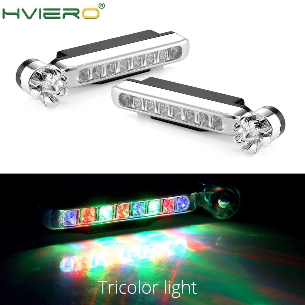 2X светодиодный Wind Мощность ed дневных ходовых огней светильник вращения