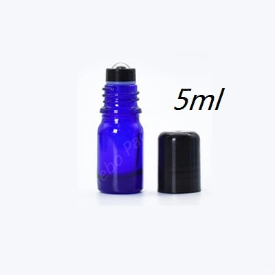 5ML 10 шт стеклянные флаконы для духов с рулоном пустые косметические эфирные масла для путешествий со стеклянным стальным шариковым роликом 5 мл-100 мл - Цвет: 5ML