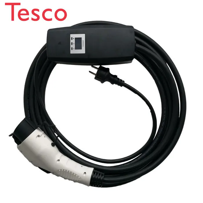 

Duosida portable level 2 16 amp type 1 schuko electric car charger J1772 portable ev charger