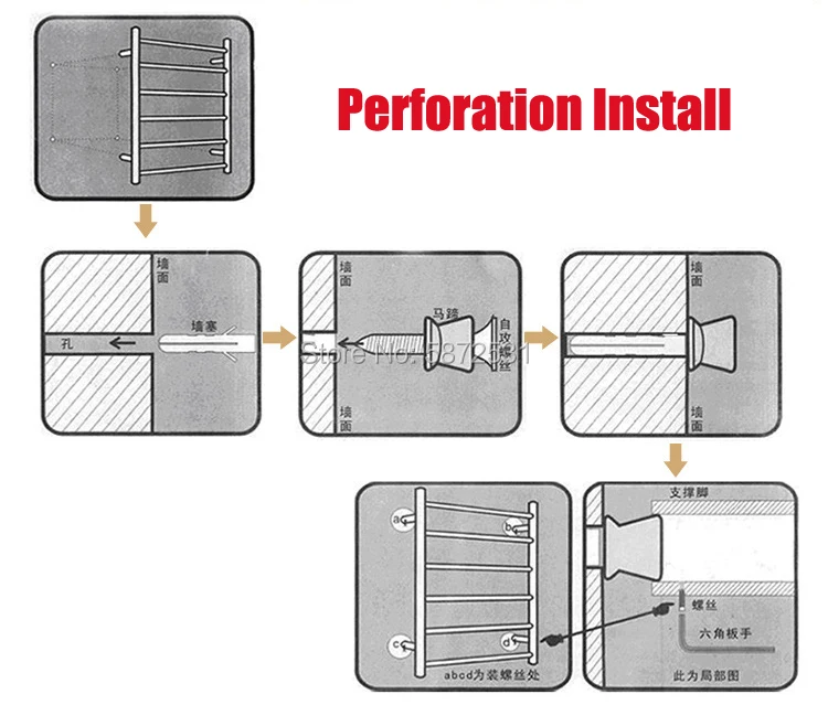 

Brushed Gold/Nickel Electric bath towel warmer 304 stainless steel shower room heated towel warmer bathroom towel warmer rack