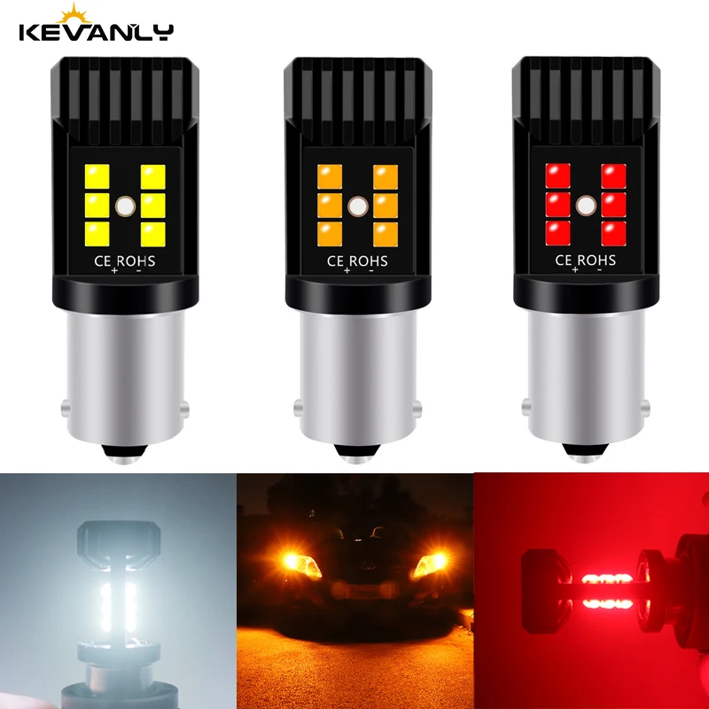 

1 шт. 1156 P21W светодиодный BA15S 1157 P21/5 Вт BAY15 Новый 3030 светодиодных чипов 12 светодиодный автомобильный резервный светодиодные лампы Тормозная св...