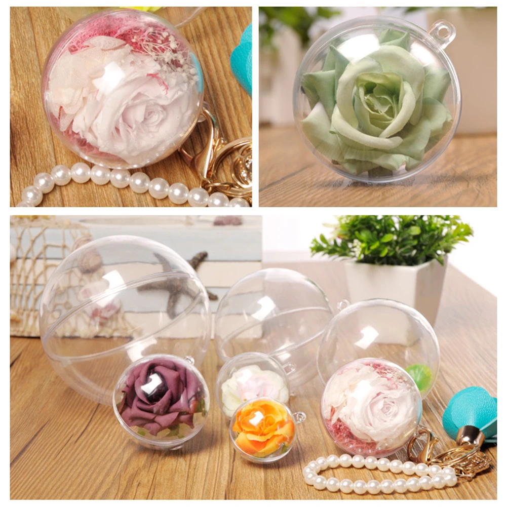 5 шт. Рождественская елка украшение полый декоративный шар прозрачный открытый