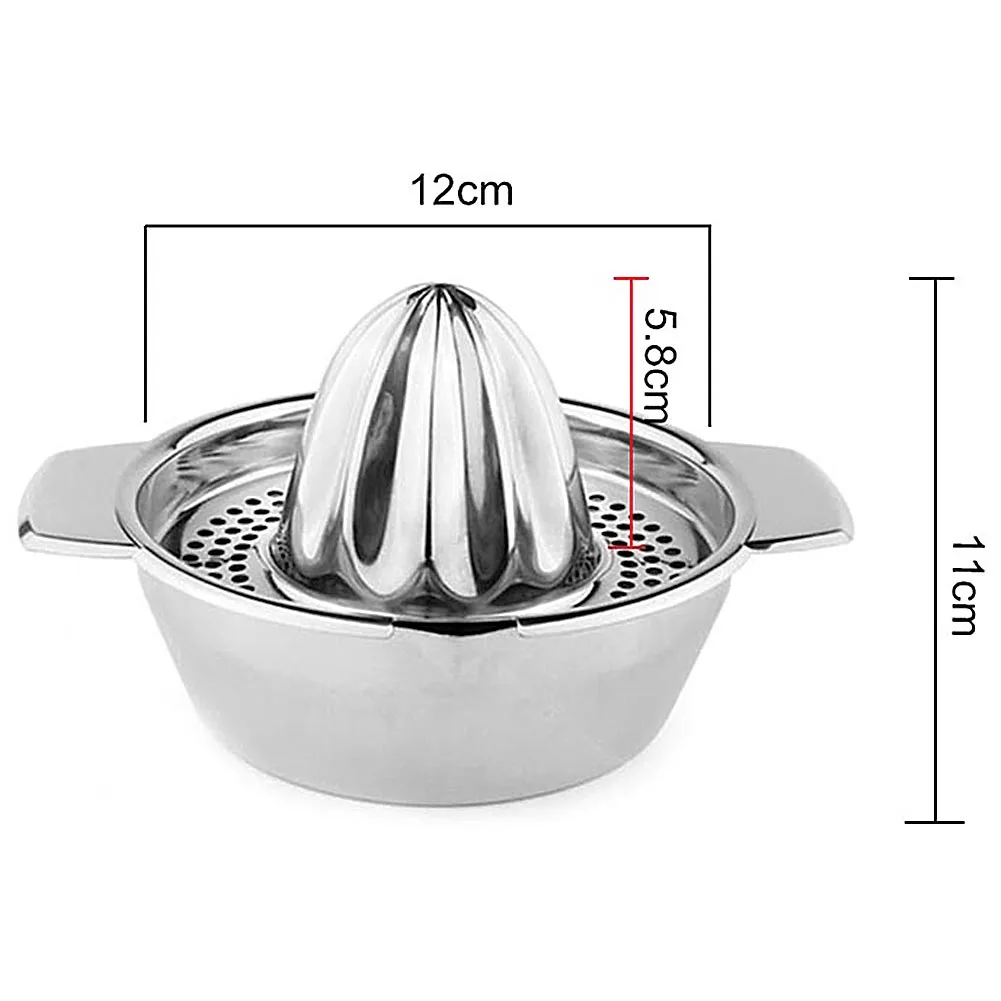 

Portable lemon orange manual fruit juicer 304 stainless steel kitchen accessories tools citrus 100% raw hand pressed juice maker