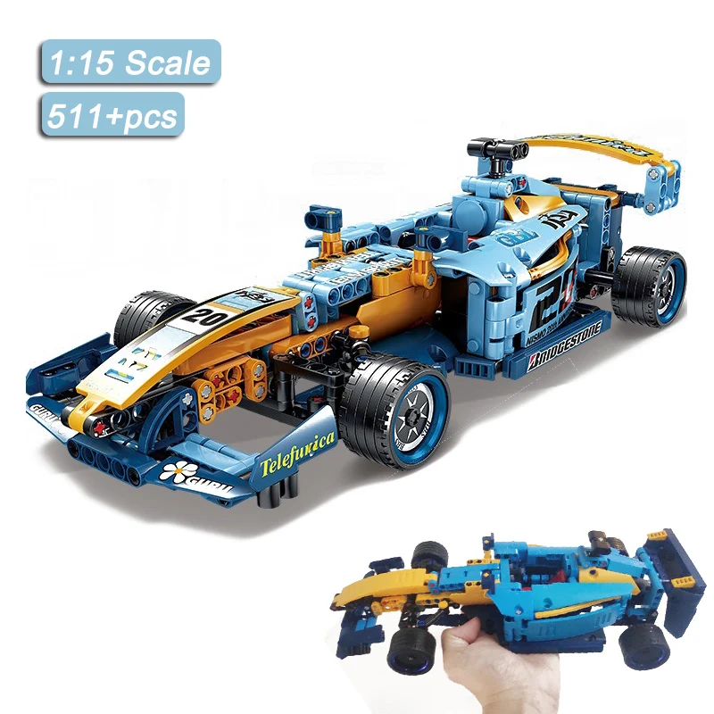 511pcs Technic F1 Formula City Racing Car Building Blocks Fit Creator Expert Vehicle Bricks Set Models Kids Toys Children Gifts | Игрушки и