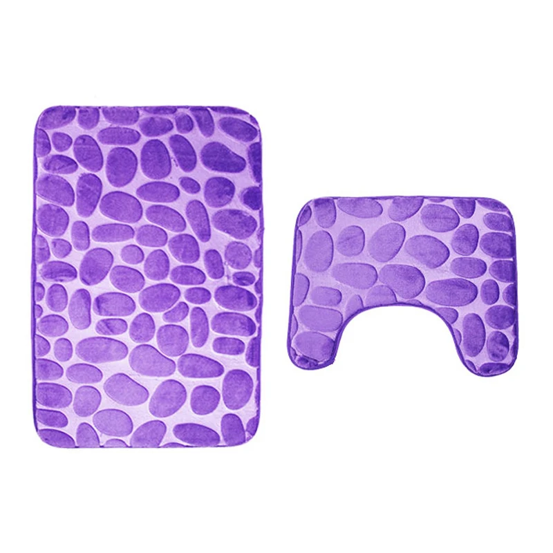 Нескользящий коврик для ванной Zeegle 3D тиснение набор ковров комнаты коврики