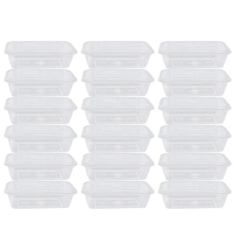 Прозрачная коробка для фруктов 50 шт. одноразовые контейнеры еды и салата