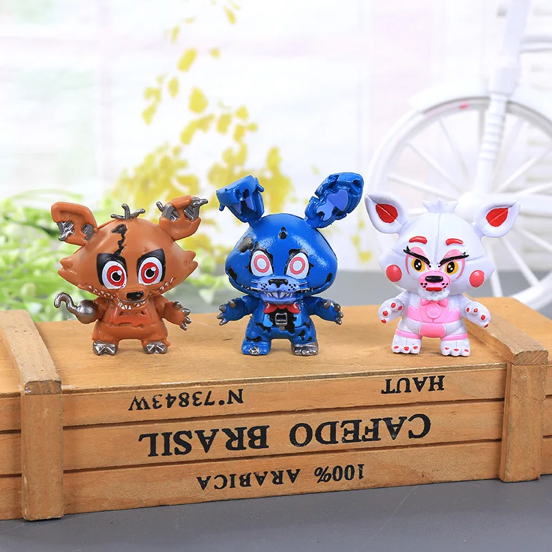 Экшн фигурки из ПВХ FNAF пять ночей у Фредди Кошмар Funtime Foxy Бонни и Чика|Игровые