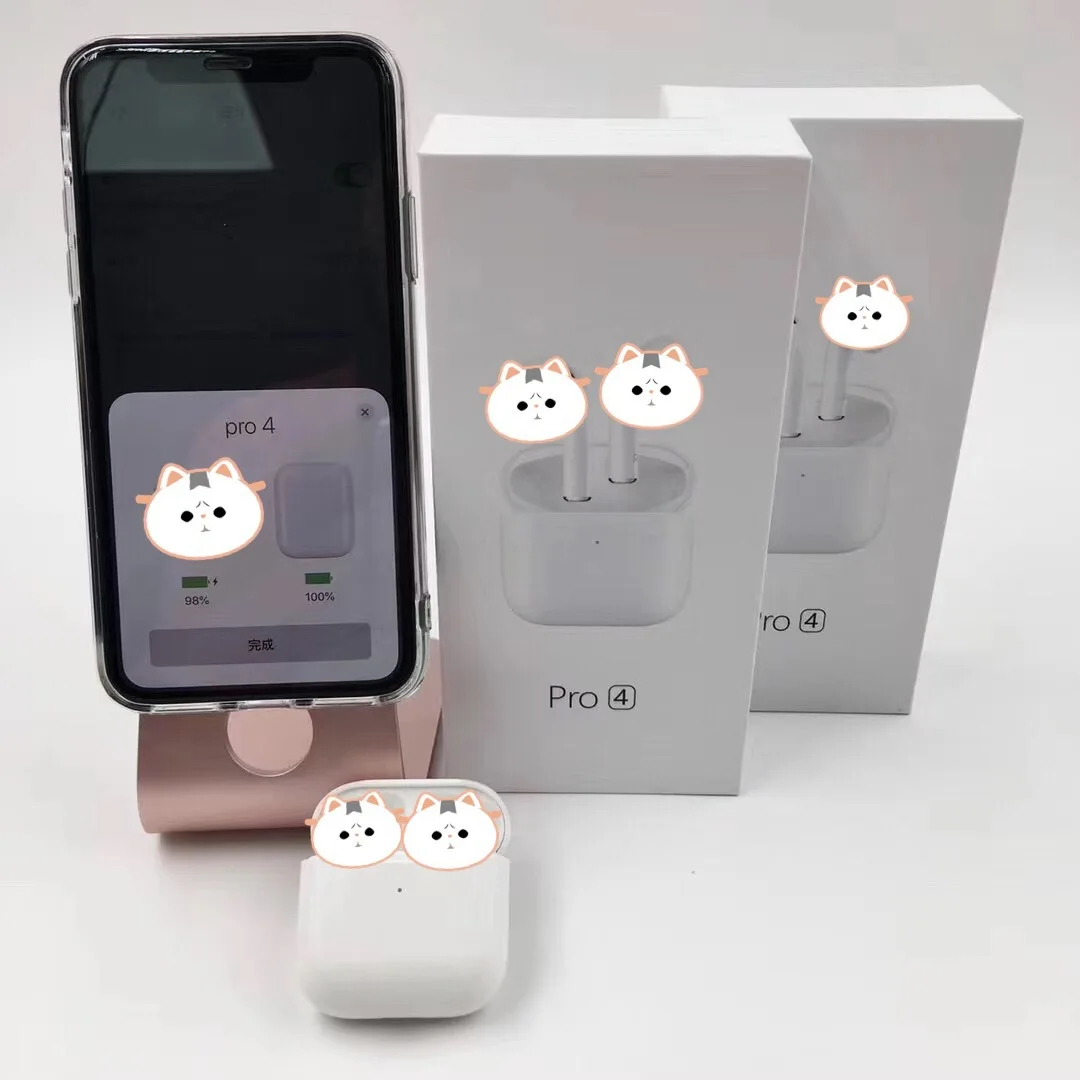 

Pro4 Four Generation Bluetooth Headset 5.0 Digital TWS Bluetooth Headset PRO5 Sports Mini Real Wireless Headset wireless earbuds