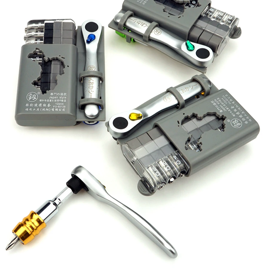 

Специальная отвертка с желобом, многофункциональный семейный набор, мини гаечный ключ с трещоткой, инструменты для обслуживания