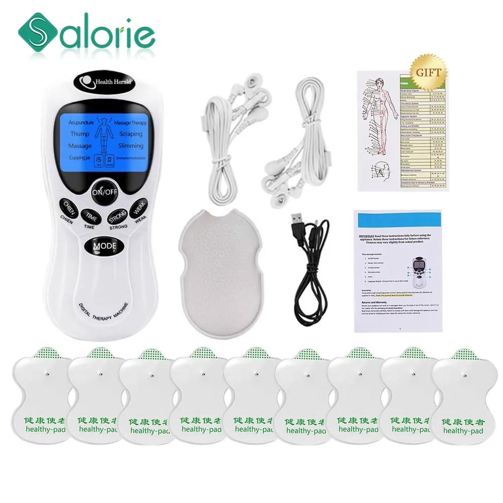 

8 Models Electric Herald Tens Muscle Stimulator Ems Acupuncture Body Massage Digital Therapy Machine Electrostimulator Dropship
