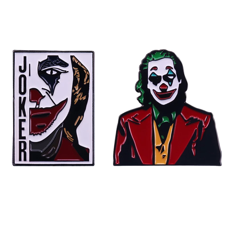 The Dark Knight Brooch Joker Badge and Game Theory Den of Geek Pin Accessory | Украшения и аксессуары