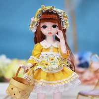 dream fairy 16 doll 28cm kawaii bjd lolita dress ball jointed dolls full set including outfits shoes diy toy gifts for girls