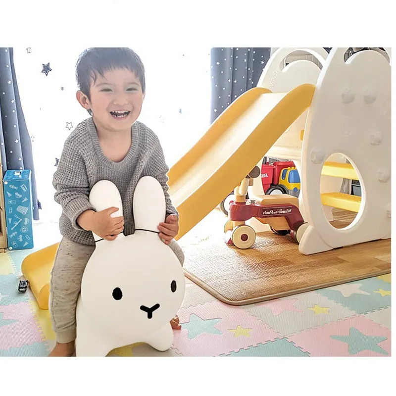 

Cartoon Rabbit Inflatable Chair for Kids 0-3Yrs Kids Rocking Chair Ride on Toys Thicken PVC Air Stool Baby Furniture Easy Clean