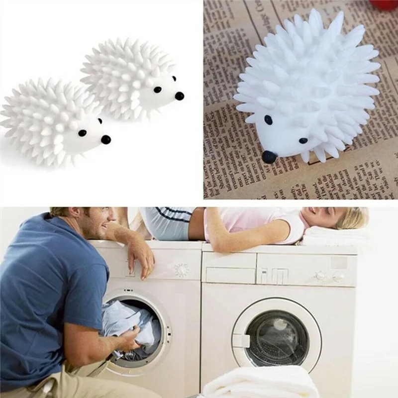 Reusable Laundry Dryer Ball Hedgehog Washing Hair Lint Catcher Machine Cleaning Accessories  Дом и