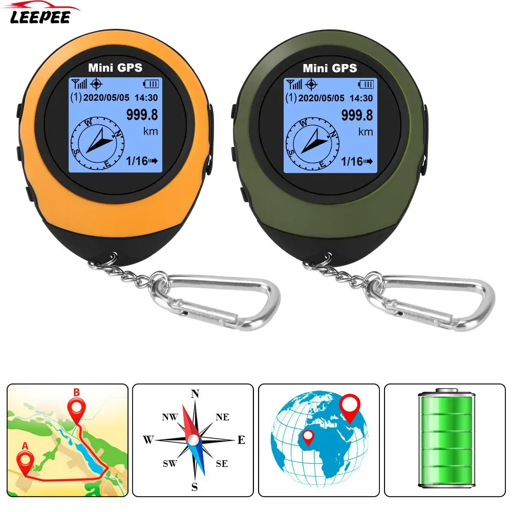 

Handheld With Buckle Satellite GPS Positioner Compass For Outdoor Sport Travel Hiking Mini GPS Navigation