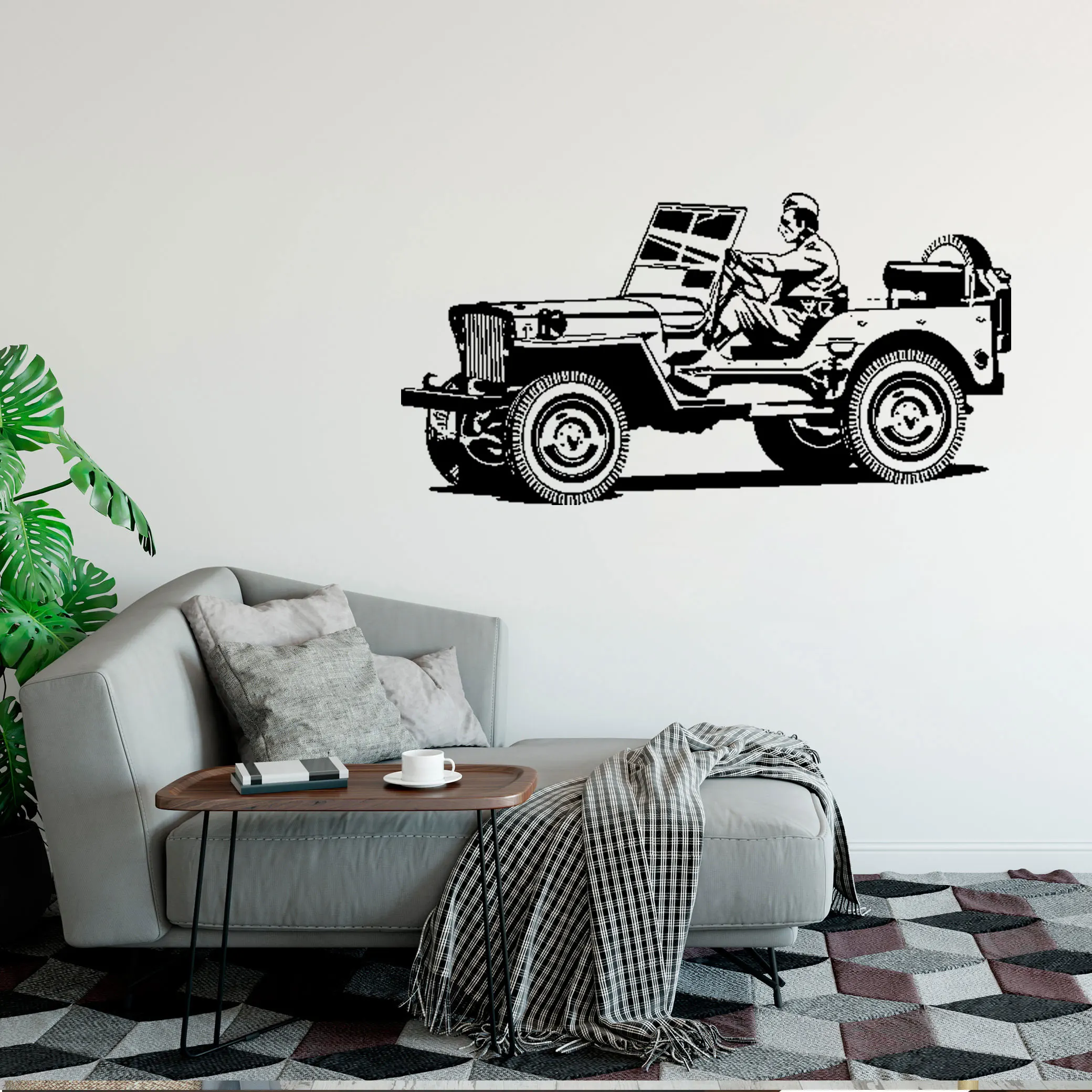 

Hot Sale Driving Tractor Transport Wall Sticker Car Hollow Out Wall Decal Living Room Boys Room Nursery Decoration DW5783