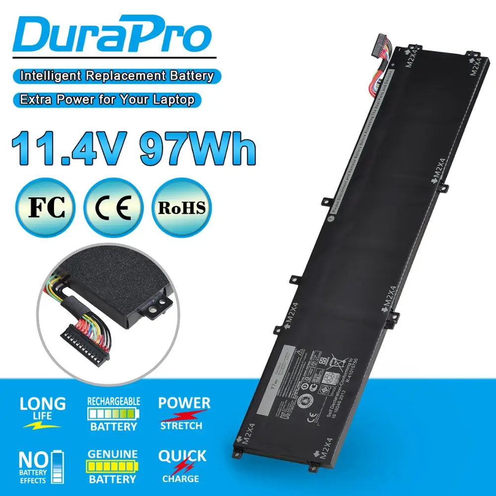 Аккумулятор для ноутбука DuraPro 6GTPY 5XJ28 11 1 В 97Wh Dell Precision M5520 M5530 XPS 15 9560 9570 5D91C и