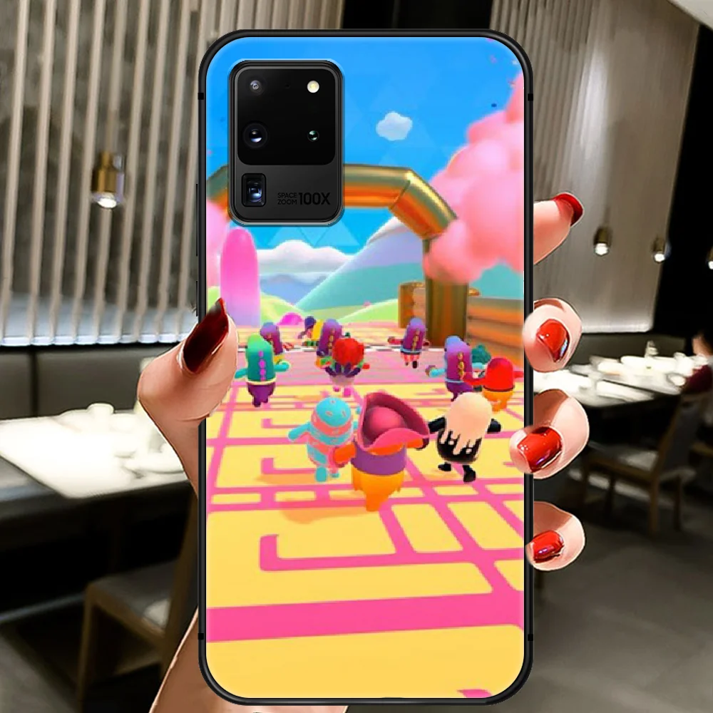 

Fall Guy Game Phone Case Cover Hull For Samsung Galaxy S 6 7 8 9 10 e 20 Edge Uitra Note 8 9 10 Plus black Cover 3D Waterproof