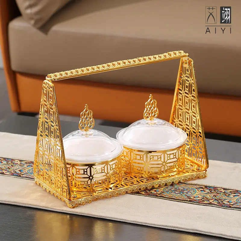 

GP19 Metal Fruit Bowl Portable Fashion Iron Dried Fruit Snacks Fruit Bowl Platos Snack Platters and Trays Dish Snacks Platos