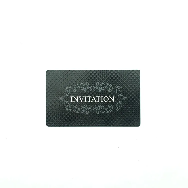 High Quality customized 85.5*54 Matte black laser cut metal card stainless steel membership card