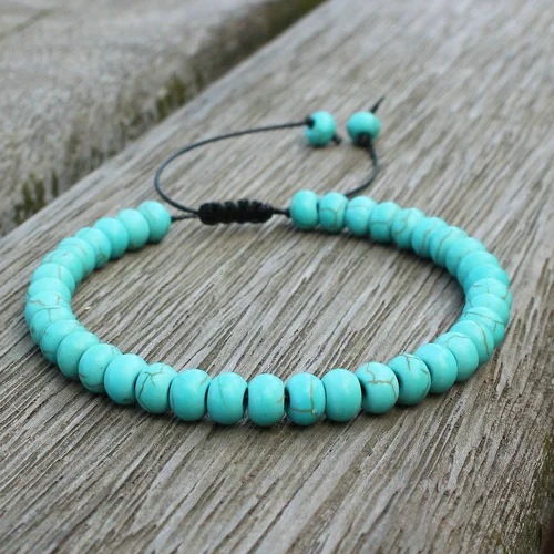 Turquoises Милый медведь мода 4*6 мм бусины «счеты» Амазонит браслет из бисера для женщин девочек счастливый браслет дружбы пары ювелирные изделия - Окраска металла: Turquoises