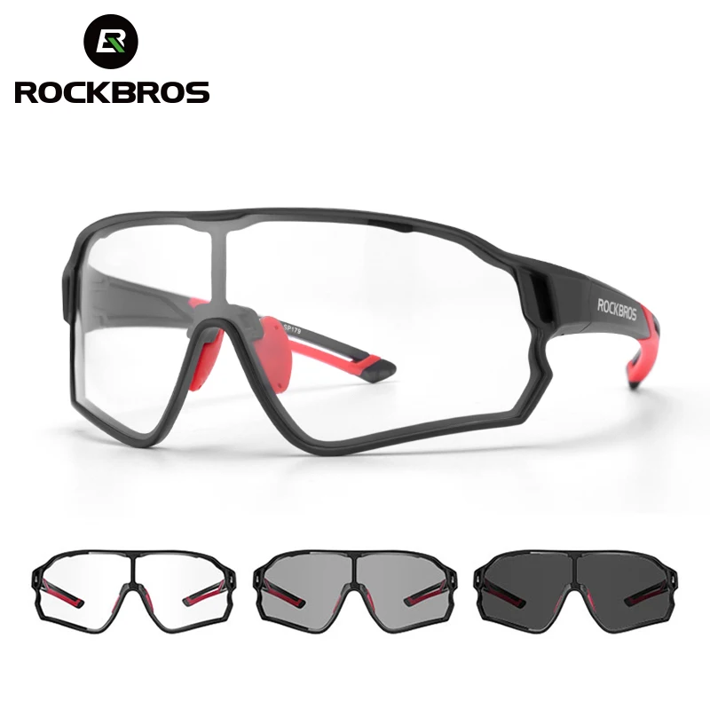 

ROCKBROS MTB Road Bike Glasses UV400 Protection Sunglasses Ultra-light Sport Safe Eyewear Equipment Cycling Glasses Photochromic