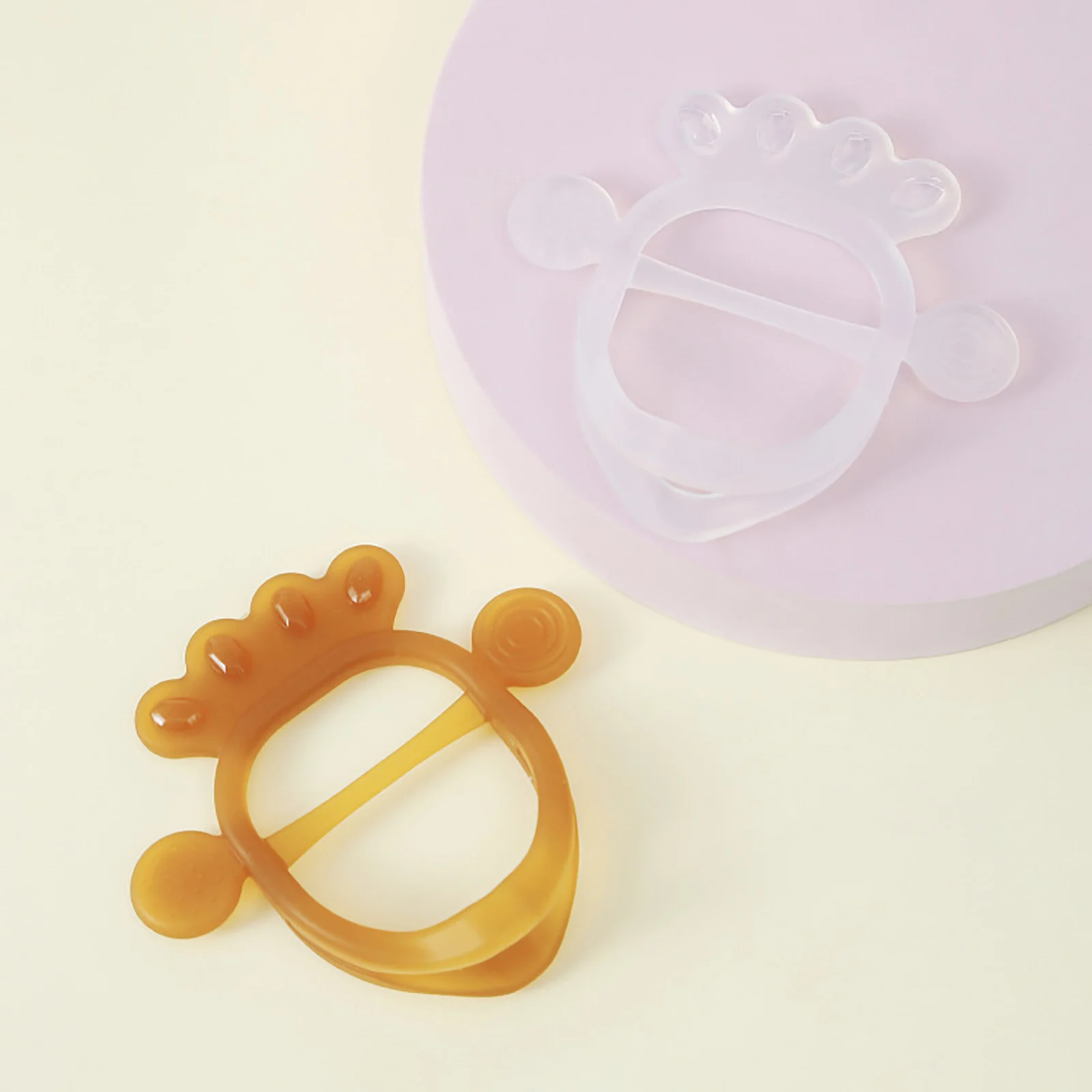 

1 silicone Teether Food Grade Cartoon Teether Nursing Baby Teething Toys BPA-Free Hollow Teether Tubes Silicone Baby Teether Toy