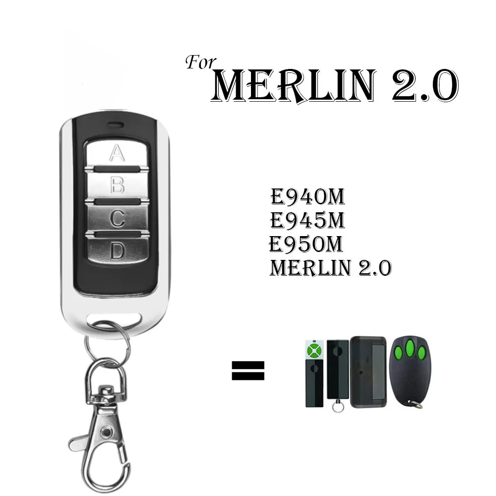 Новинка для Merlin + 2 0 ТИП E945 E950 совместимый Открыватель гаража/ворот ручной пульт