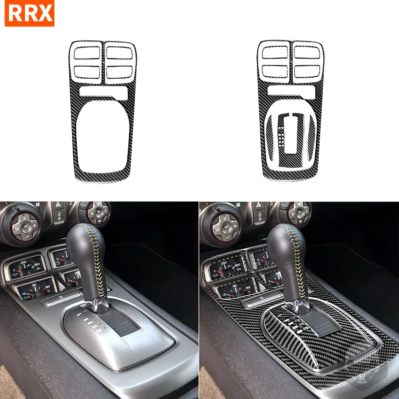 

For Chevrolet Camaro 5th gen 2012-2015 Carbon Fiber Stickers Central Control Gear Shift Panel Frame Car Decoration Accessories
