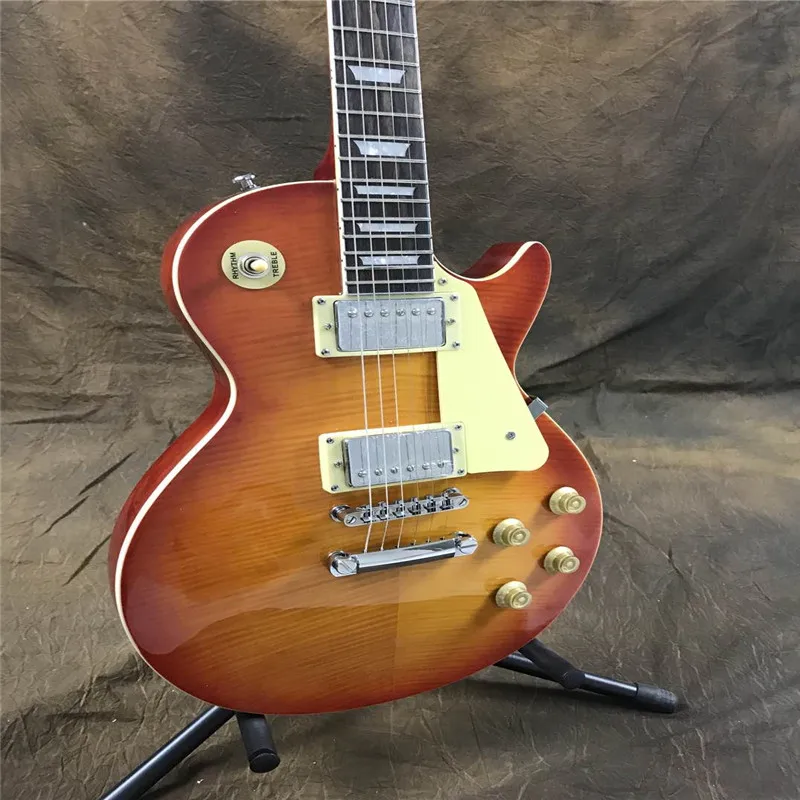 Горячая Распродажа китайская фабрика электрическая гитара корпус из красного