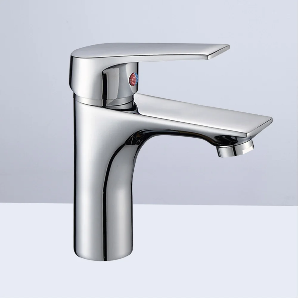 

Single-Handle Bathroom Hot and Cold Water Single Hole Bathroom Basin Water Tap(Without Hot and Cold Hose)