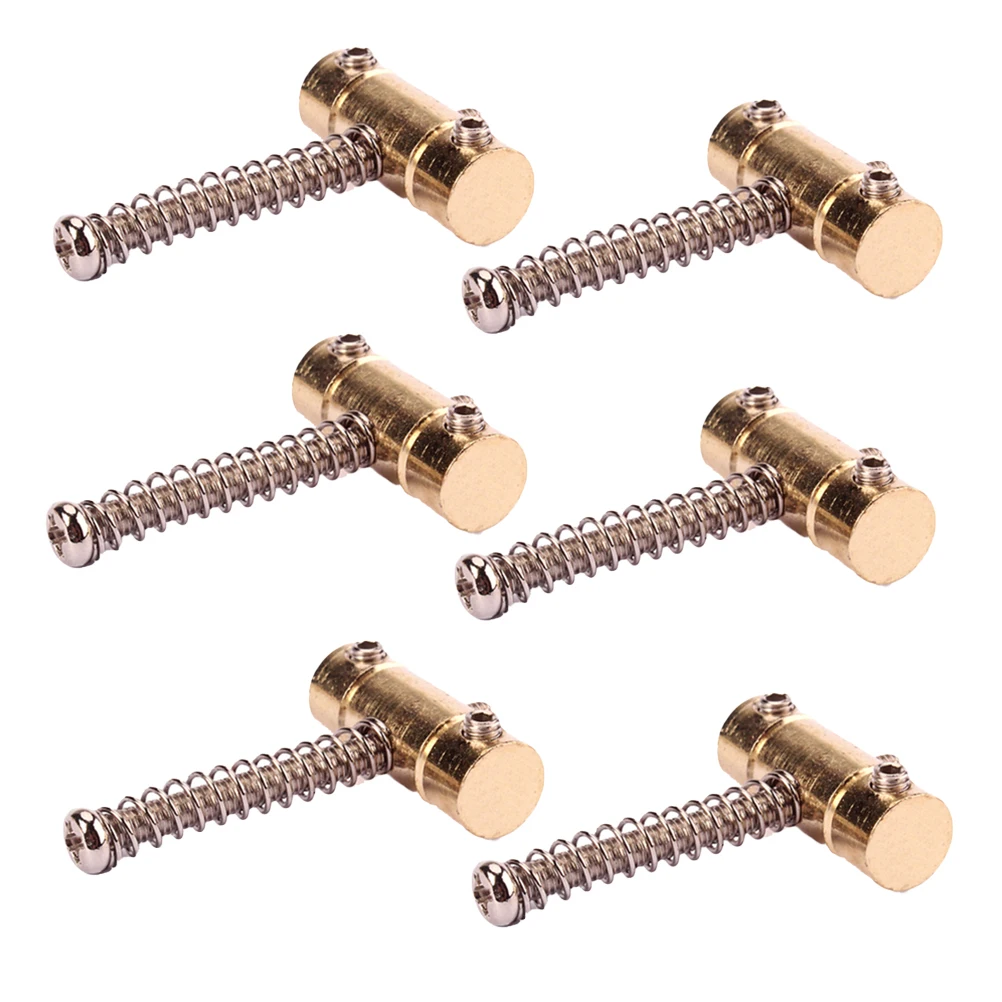 6 шт./2 комплекта электрическая бас гитара мост седло Монтажный винт