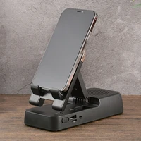 r91a cellphone holder with bluetooth compatible speaker cell phone stands for 8pin 12 12pro max 11 11pro max smartphones