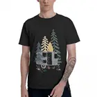 Футболка мужская с круглым вырезом, из чистого хлопка, с длинным рукавом