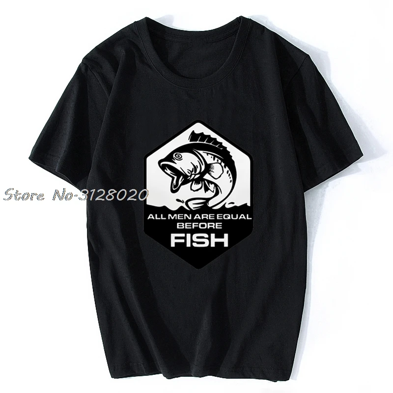 

Футболка Мужская/Женская хлопковая, Классическая рубашка с надписью «Раньше рыбы», летняя одежда в стиле Харадзюку