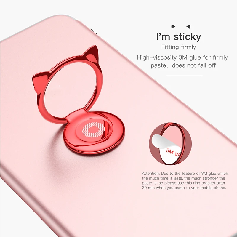 Baseus милый кавайный держатель для телефона iPhone X 6S настольное кольцо Подставка