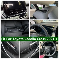 glass head lamp steering wheel door wrist gear shift handball cover trim accessories for toyota corolla cross 2021 2022